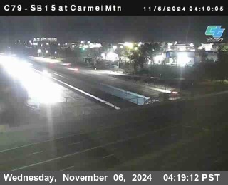 NB 15 at Carmel Mountain Rd.