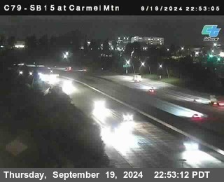 NB 15 at Carmel Mountain Rd.