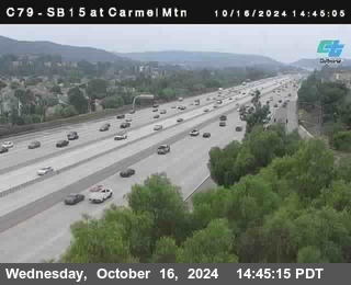 NB 15 at Carmel Mountain Rd.