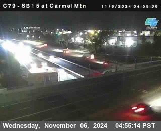 NB 15 at Carmel Mountain Rd.