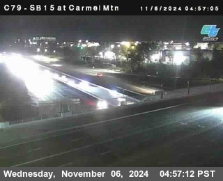 NB 15 at Carmel Mountain Rd.