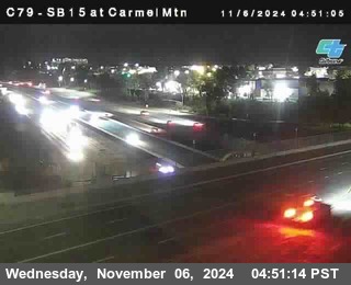 NB 15 at Carmel Mountain Rd.