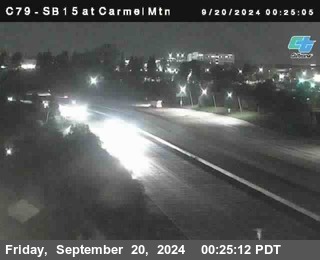 NB 15 at Carmel Mountain Rd.