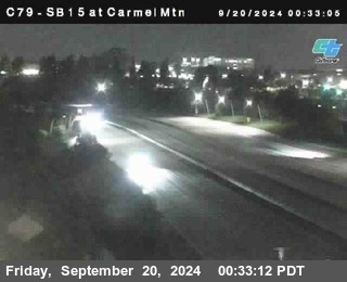 NB 15 at Carmel Mountain Rd.