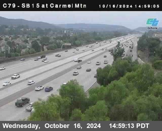 NB 15 at Carmel Mountain Rd.