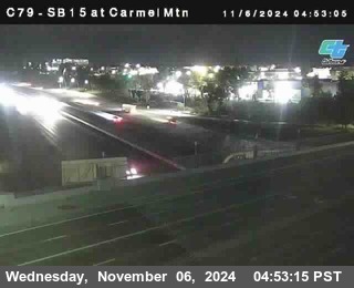 NB 15 at Carmel Mountain Rd.