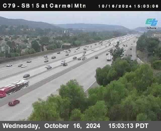 NB 15 at Carmel Mountain Rd.