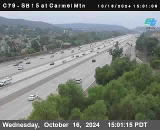 NB 15 at Carmel Mountain Rd.