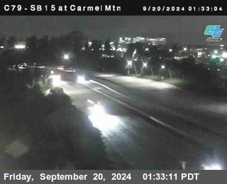 NB 15 at Carmel Mountain Rd.