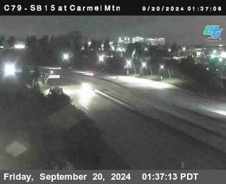 NB 15 at Carmel Mountain Rd.