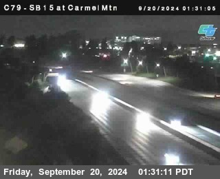 NB 15 at Carmel Mountain Rd.