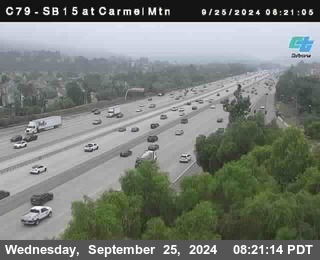 NB 15 at Carmel Mountain Rd.