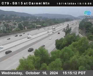 NB 15 at Carmel Mountain Rd.