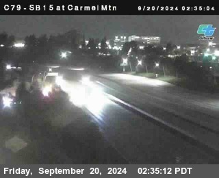 NB 15 at Carmel Mountain Rd.