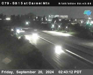 NB 15 at Carmel Mountain Rd.