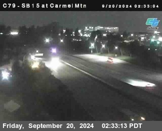 NB 15 at Carmel Mountain Rd.