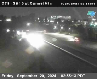 NB 15 at Carmel Mountain Rd.