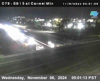 NB 15 at Carmel Mountain Rd.