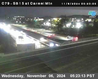 NB 15 at Carmel Mountain Rd.