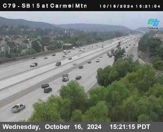 NB 15 at Carmel Mountain Rd.