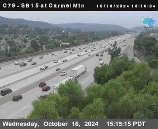 NB 15 at Carmel Mountain Rd.