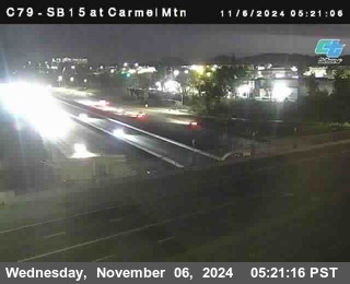 NB 15 at Carmel Mountain Rd.