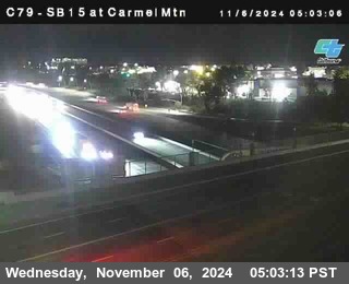 NB 15 at Carmel Mountain Rd.