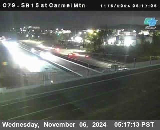 NB 15 at Carmel Mountain Rd.