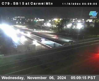 NB 15 at Carmel Mountain Rd.