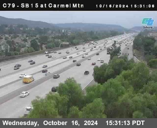 NB 15 at Carmel Mountain Rd.