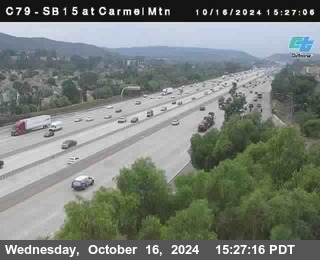 NB 15 at Carmel Mountain Rd.