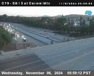 NB 15 at Carmel Mountain Rd.