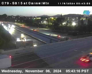 NB 15 at Carmel Mountain Rd.