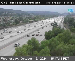 NB 15 at Carmel Mountain Rd.