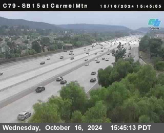 NB 15 at Carmel Mountain Rd.