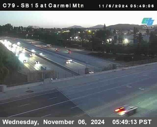 NB 15 at Carmel Mountain Rd.