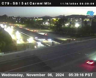 NB 15 at Carmel Mountain Rd.