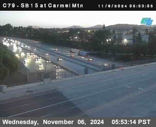 NB 15 at Carmel Mountain Rd.