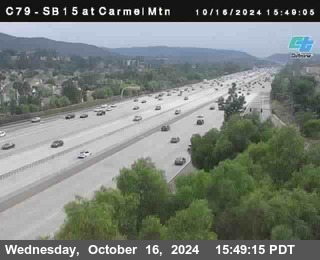 NB 15 at Carmel Mountain Rd.