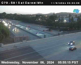 NB 15 at Carmel Mountain Rd.