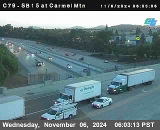 NB 15 at Carmel Mountain Rd.