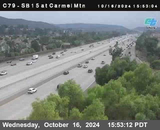 NB 15 at Carmel Mountain Rd.