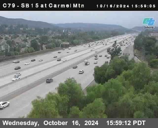 NB 15 at Carmel Mountain Rd.