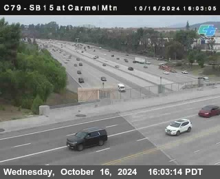 NB 15 at Carmel Mountain Rd.