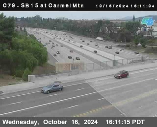 NB 15 at Carmel Mountain Rd.