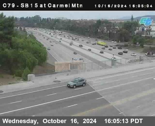 NB 15 at Carmel Mountain Rd.