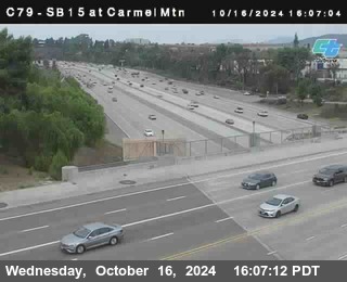 NB 15 at Carmel Mountain Rd.