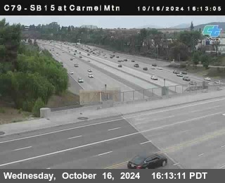 NB 15 at Carmel Mountain Rd.