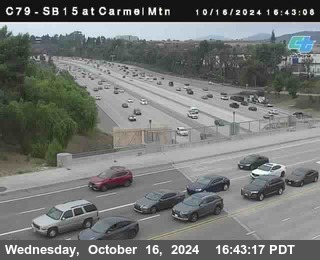 NB 15 at Carmel Mountain Rd.