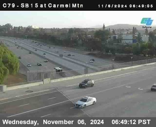 NB 15 at Carmel Mountain Rd.